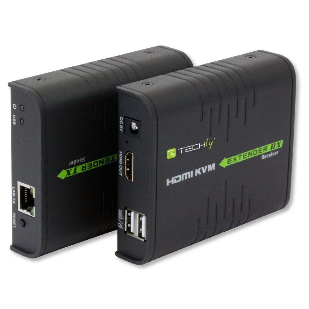 Techly IDATA HDMI-KVM2 extension KVM Émetteur et récepteur
