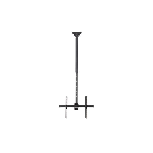StarTech.com Support TV pour Plafond - Support Universel pour Écran Unique avec Mât Télescopique Réglable - Inclinable/P