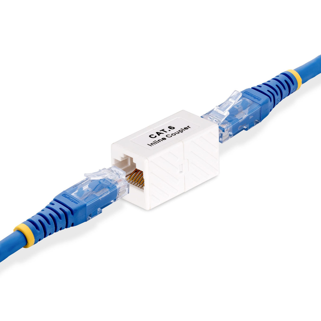 StarTech.com Pack de 5 Coupleurs RJ45, Connecteur Cat6 en Ligne, Adaptateur T568B Femelle à Femelle (F/F) - Raccord/Conn