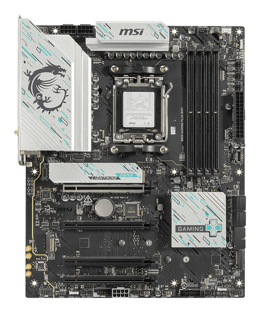 MSI B850 GAMING PLUS WIFI carte mère AMD B850 Emplacement AM5 ATX - vue 2