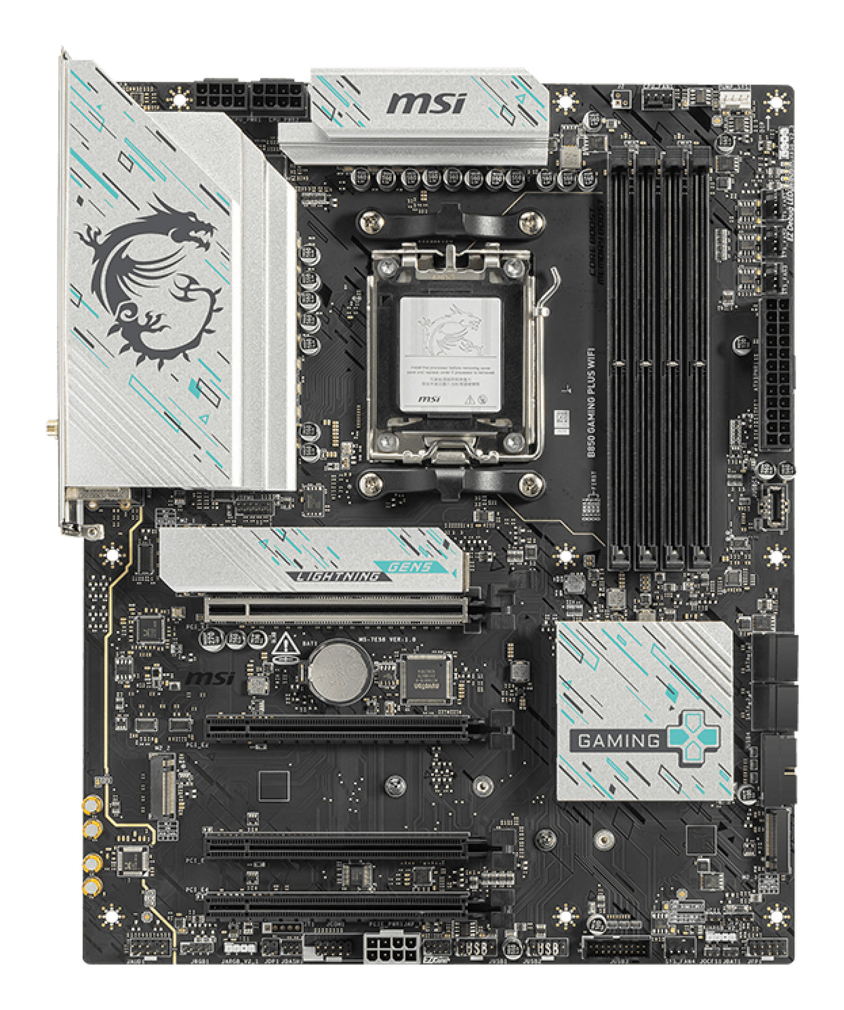 MSI B850 GAMING PLUS WIFI carte mère AMD B850 Emplacement AM5 ATX - vue 2