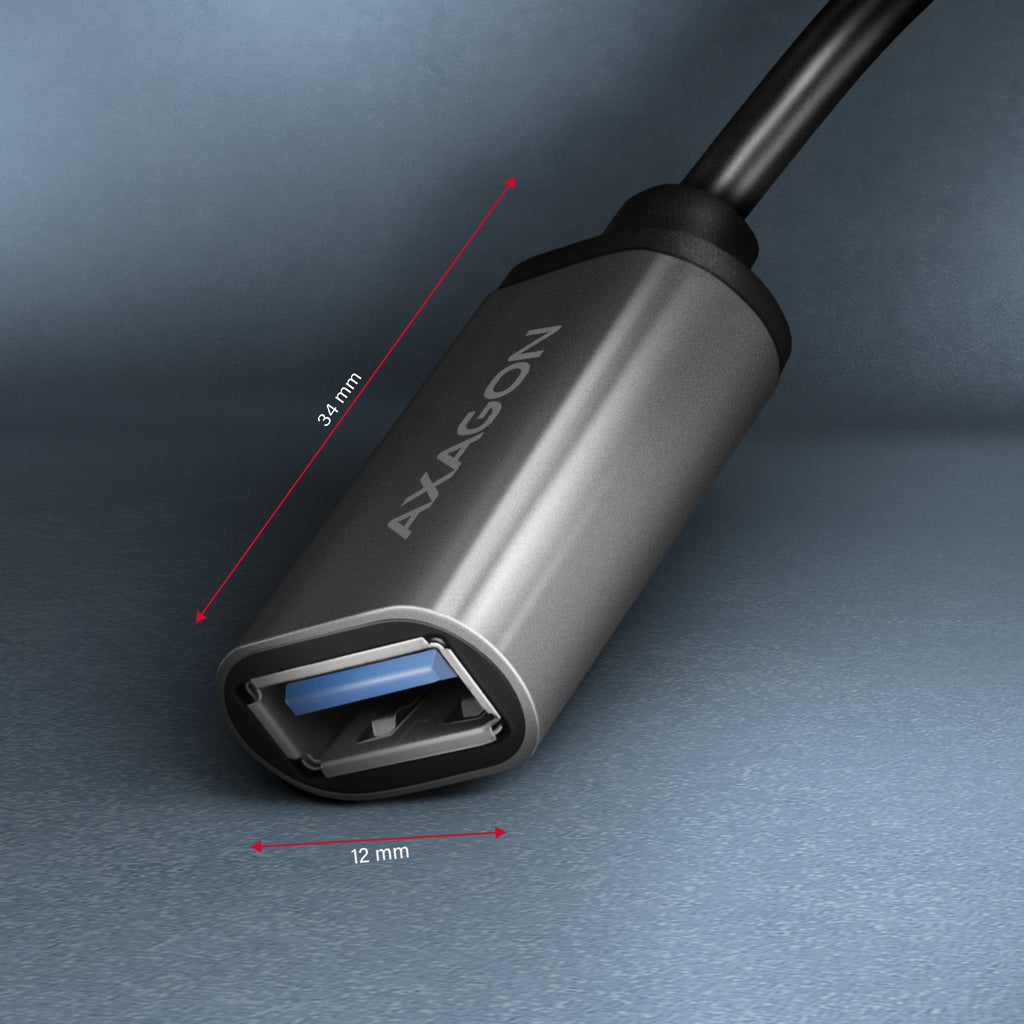 Axagon RUCM-AFAC changeur de genre de câble USB C USB A Gris