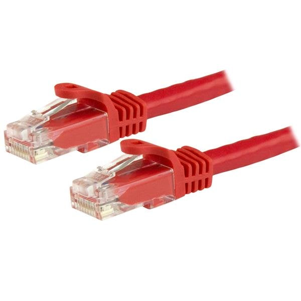 StarTech.com Câble Réseau Cat6 Gigabit UTP 5m RJ45 M/M Rouge sans Crochet
