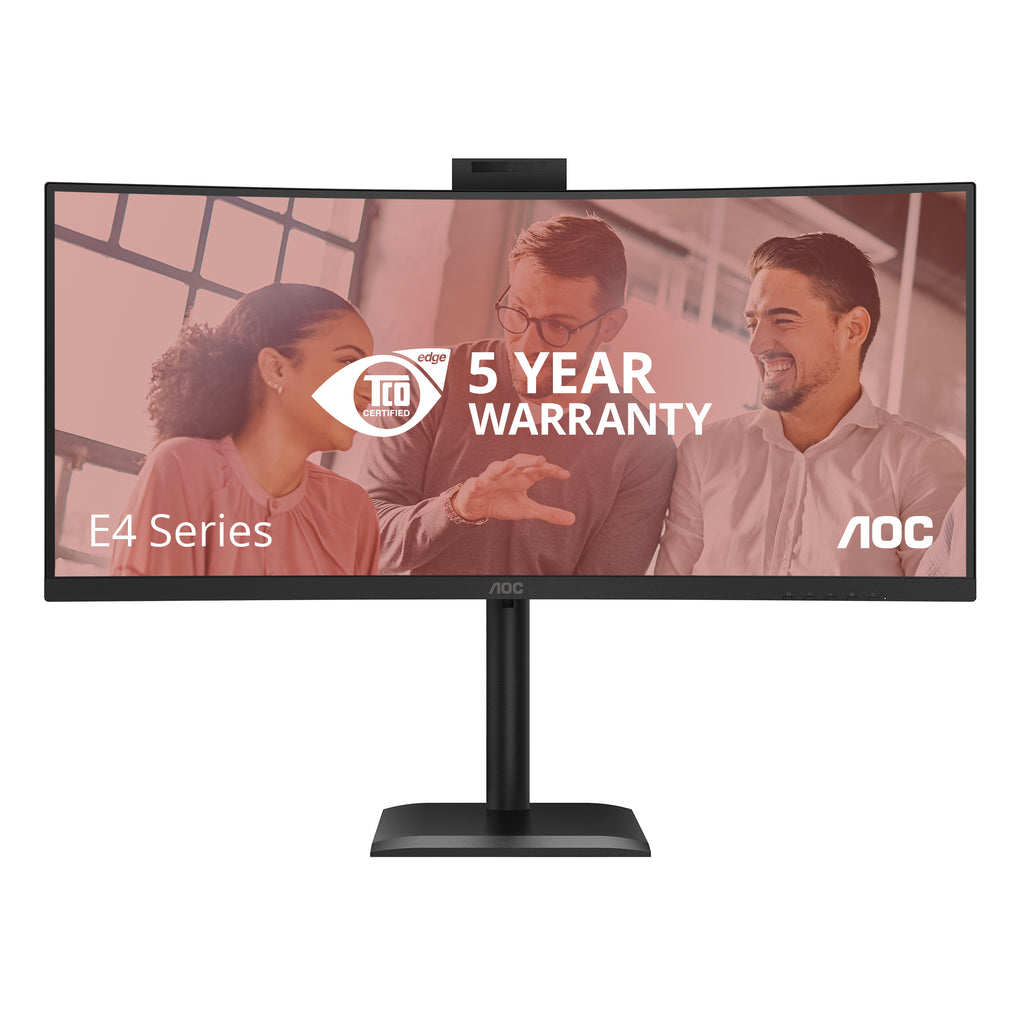 AOC CU34E4CW/75 écran plat de PC 86,4 cm (34") 3440 x 1440 pixels Noir