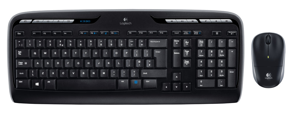 Logitech Wireless Combo MK330 Sæt med mus og tastatur Trådløs US International