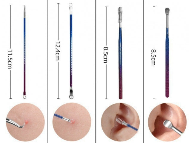 PROFESJONALNY ZESTAW PEDICURE MANICURE 18 ELEMENTÓW DO PIELĘGNACJI PAZNOKCI