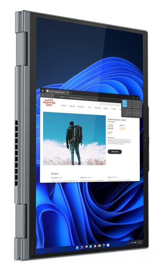 T1A Lenovo ThinkPad X1 Yoga Gen 7 Refurbished Intel® Core™ i5 i5-1245U Hybride (2-en-1) 35,6 cm (14") Écran tactile 32 Go LPDDR5-SDRAM 512 Go SSD Windows 11 Pro Gris
