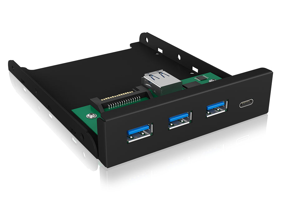 ICY BOX IB-HUB1418-i3 Noir - vue 3