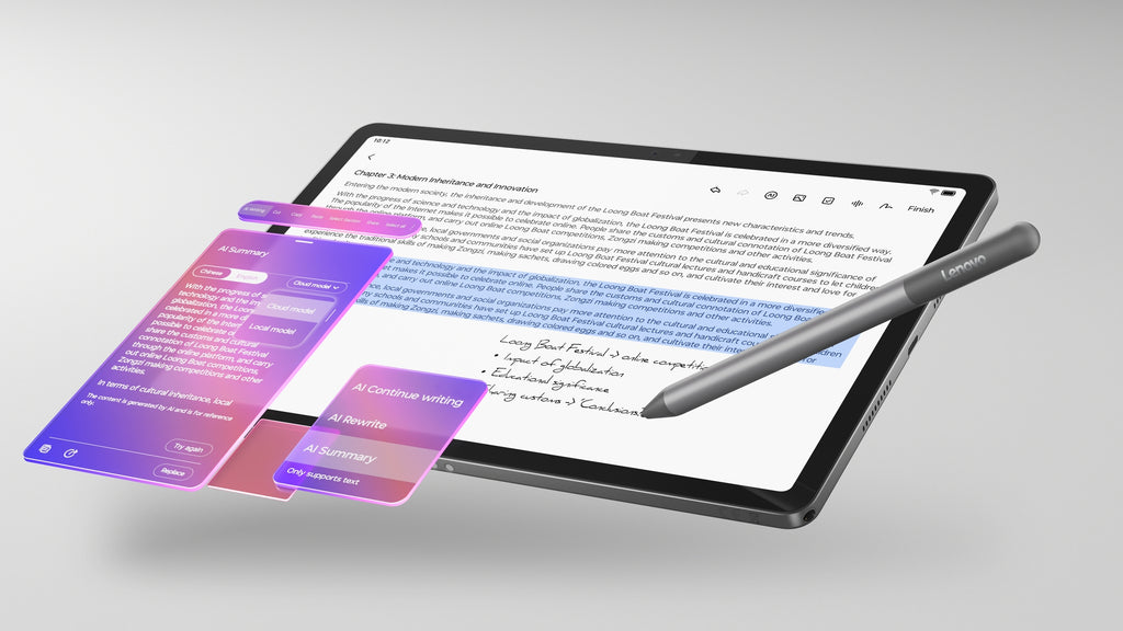 Lenovo Idea Tab Mediatek 256 Go 27,9 cm (11") 8 Go Wi-Fi 5 (802.11ac) Android 15 Gris