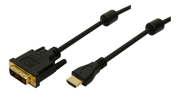 LogiLink 2m HDMI/DVI-D Noir