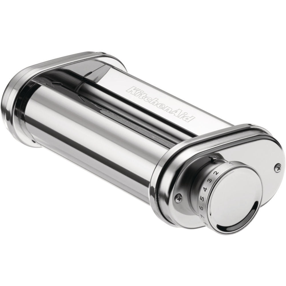 KitchenAid 5KSMPSA Presse à Pâtes pour Robot Ménager, Acier Inoxydable
