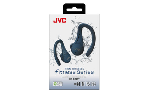 JVC HA-EC25T Casque True Wireless Stereo (TWS) Crochets auriculaires Sports Bluetooth Bleu
