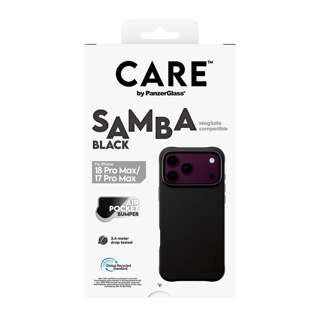 PanzerGlass CARE™ by ® Samba Case Black w. MagSafe iPhone 2026 Pro Max | 17 Pro Max coque de protection pour téléphones 