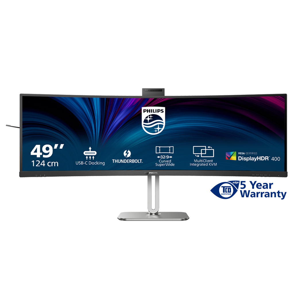 Philips 49B2U6903CH/00 écran plat de PC 124 cm (48.8") 5120 x 1440 pixels Dual QHD LCD Gris