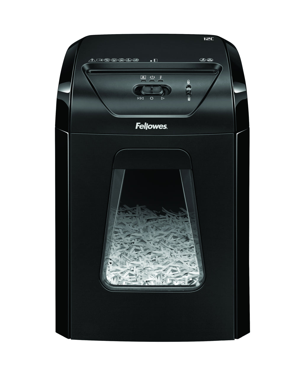 Fellowes Powershred 12C destructeur de papier Destruction croisée 22,5 cm Noir