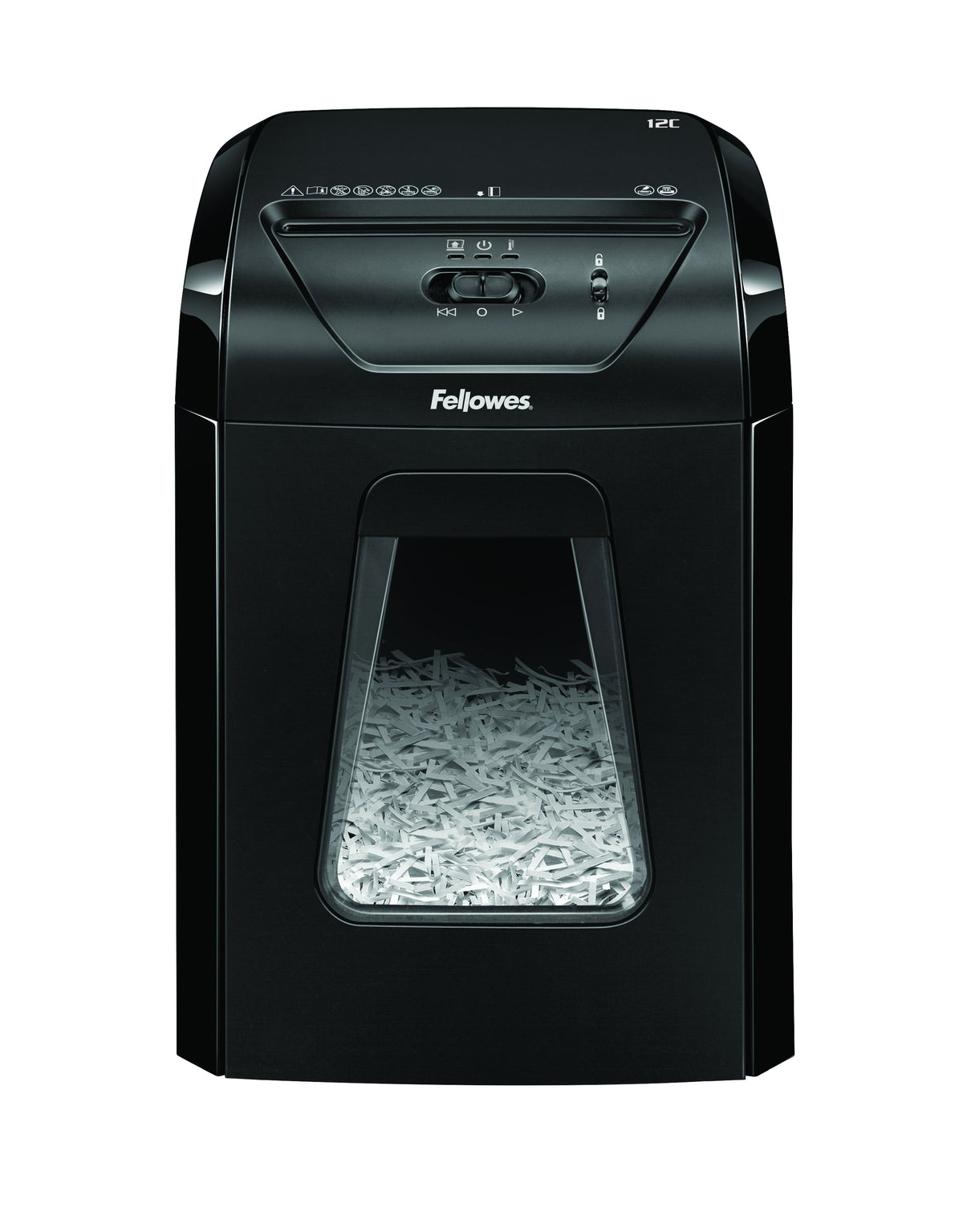 Fellowes Powershred 12C destructeur de papier Destruction croisée 22,5 cm Noir