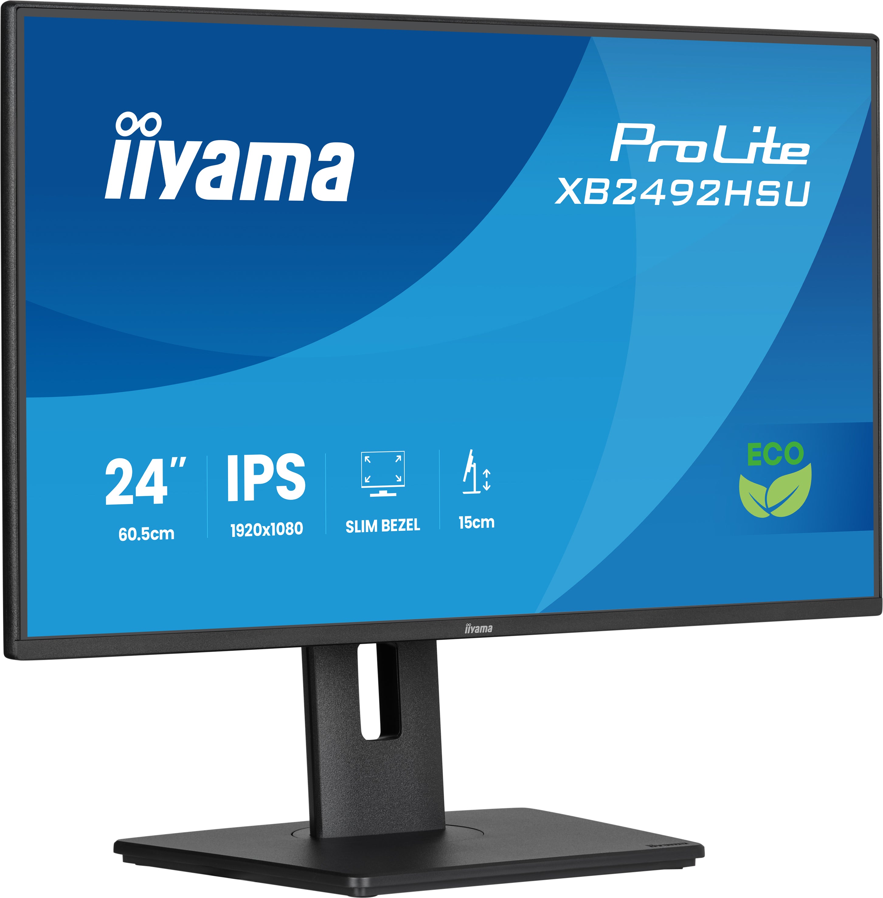 iiyama ProLite XB2492HSU-B1 écran plat de PC 60,5 cm (23.8") 1920 x 1080 pixels Full HD LED Noir