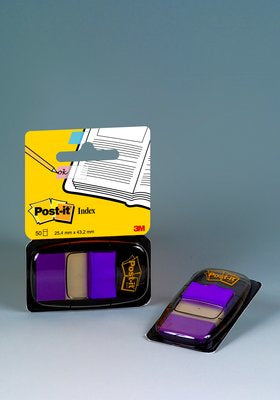 3M 680-8 Drapeaux Auto-adhésifs, Violet, 50,8 x 25,4 mm, 50 pièces