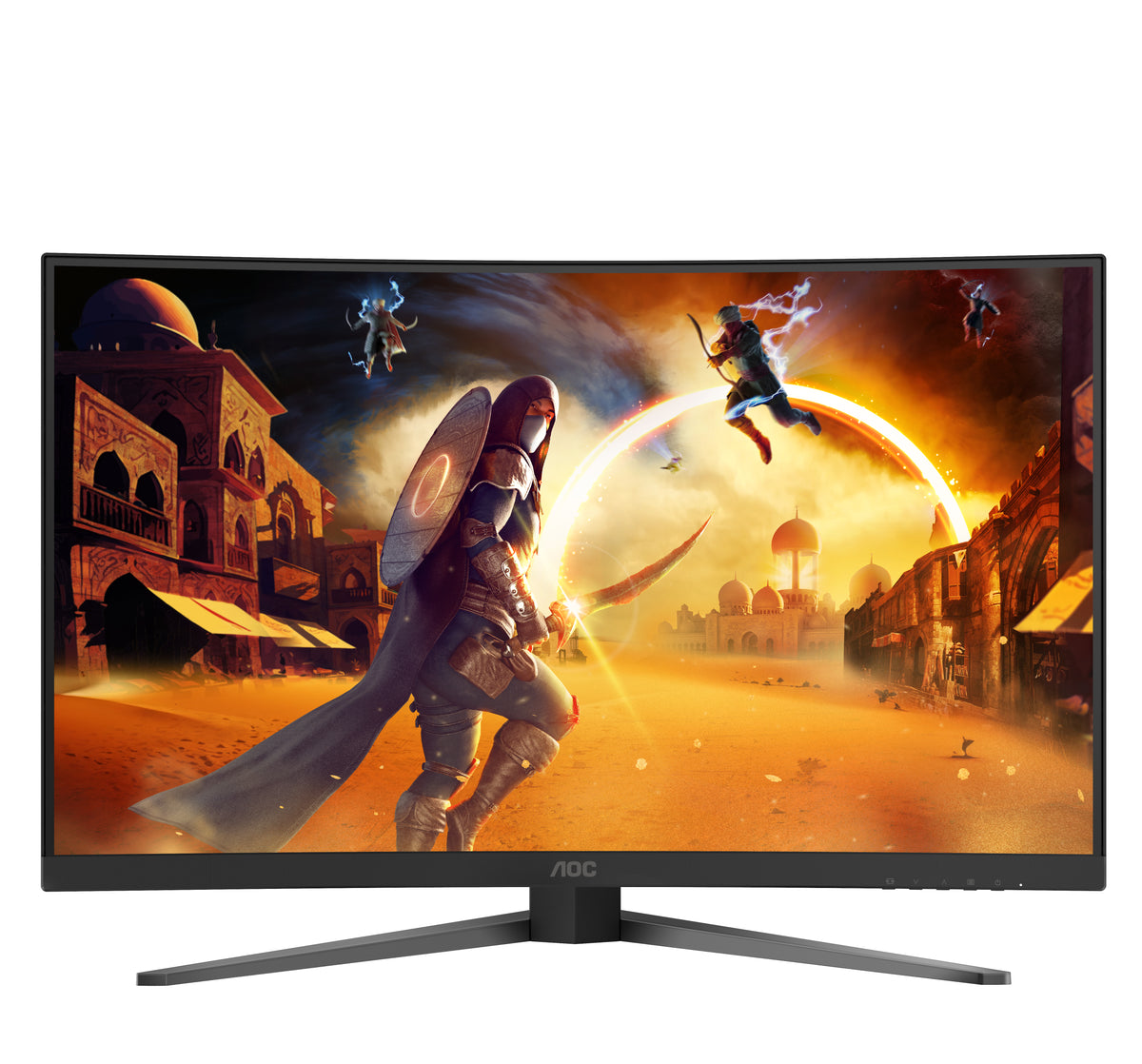 AOC G4 C32G4Z Écran PC Courbe 31.5" Full HD 1920 x 1080 LCD Noir et Rouge