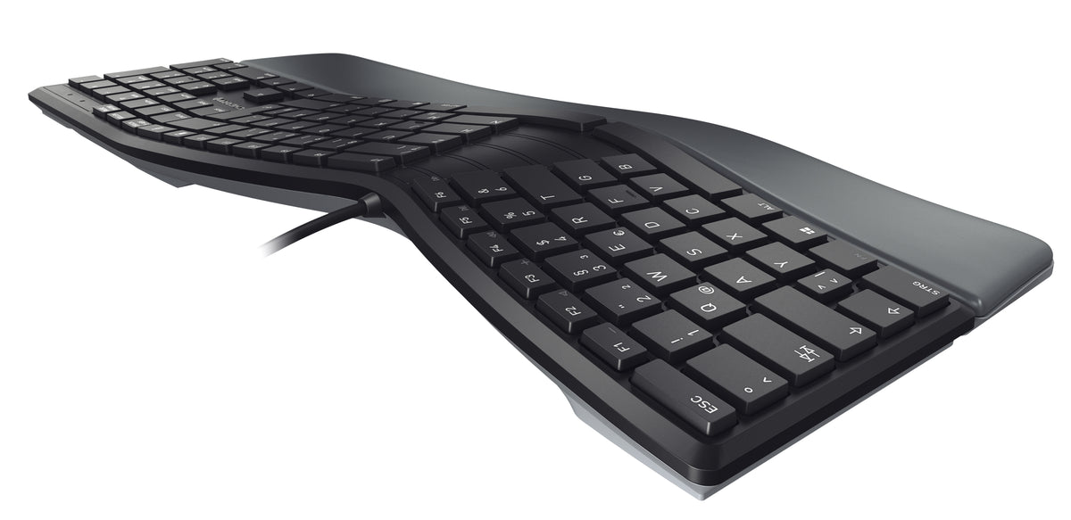 CHERRY KC 4500 ERGO Clavier Ergonomique USB QWERTY Anglais UK Noir