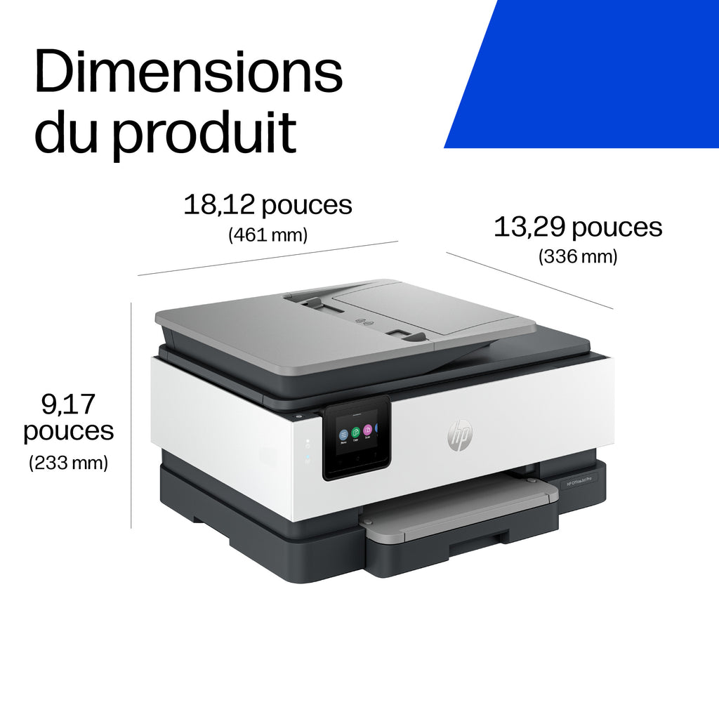HP OfficeJet Pro 8134e Sans fil All-in-One Couleur Imprimante, Instant Ink; Impression recto-verso