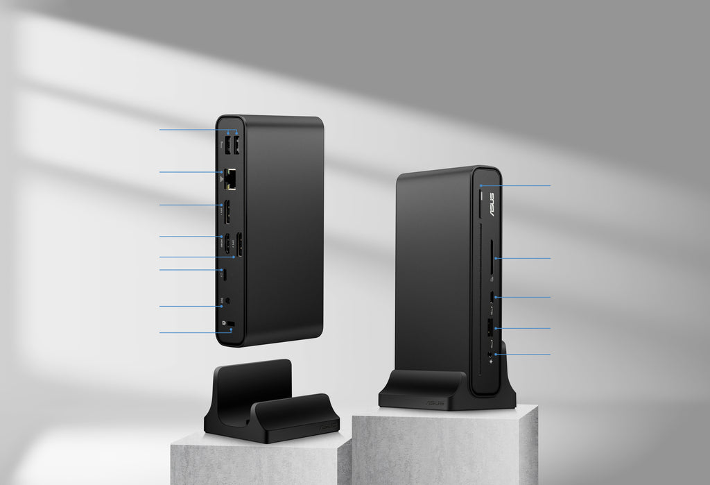 ASUS Triple Display USB-C Dock Duo DC301 Avec fil Noir