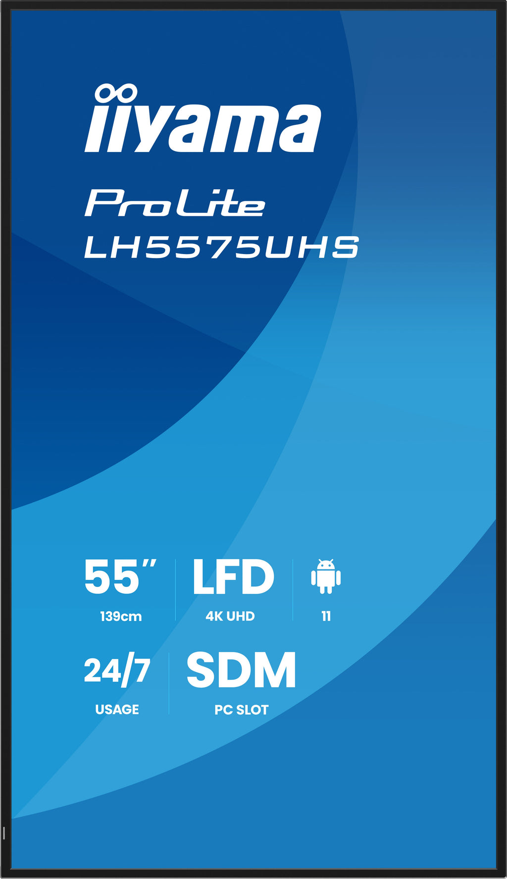 iiyama LH5575UHS-B2AG Écran d'affichage dynamique Écran plat de signalisation numérique 138,7 cm (54.6") LCD Wifi 500 cd