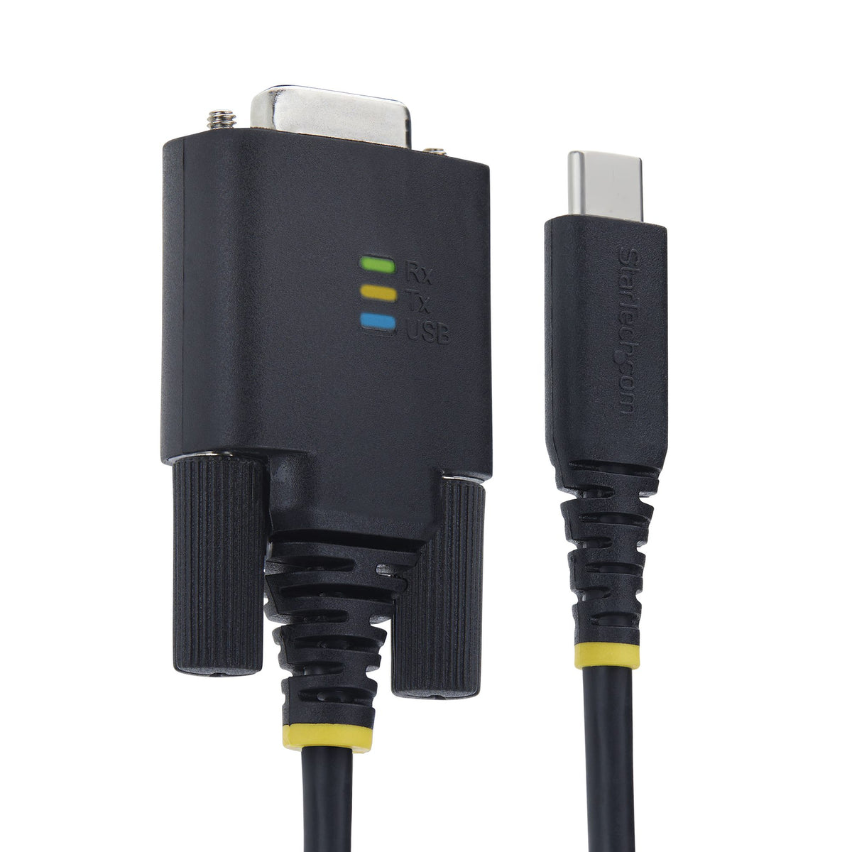 StarTech.com Câble Adaptateur Série Null Modem USB-C (2m/6,6 Pi), Rétention COM, FTDI, Type-C vers Port Femelle DB9 RS23