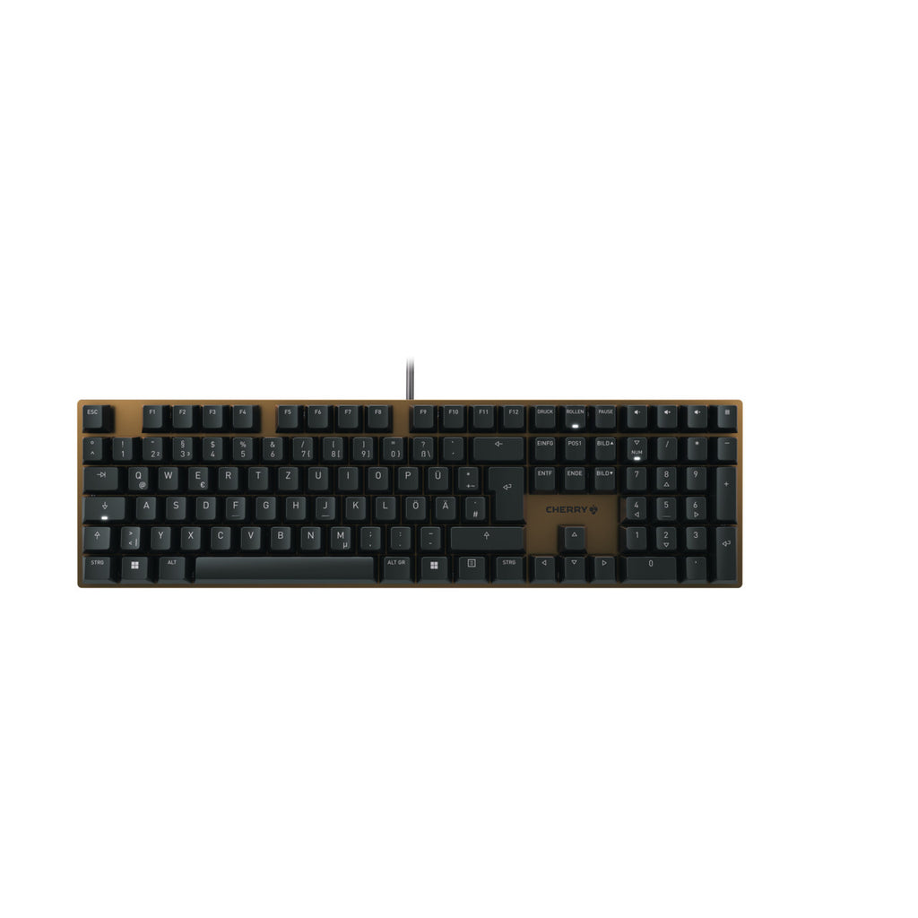 CHERRY KC 200 MX clavier Universel USB QWERTZ Allemand Noir, Bronze