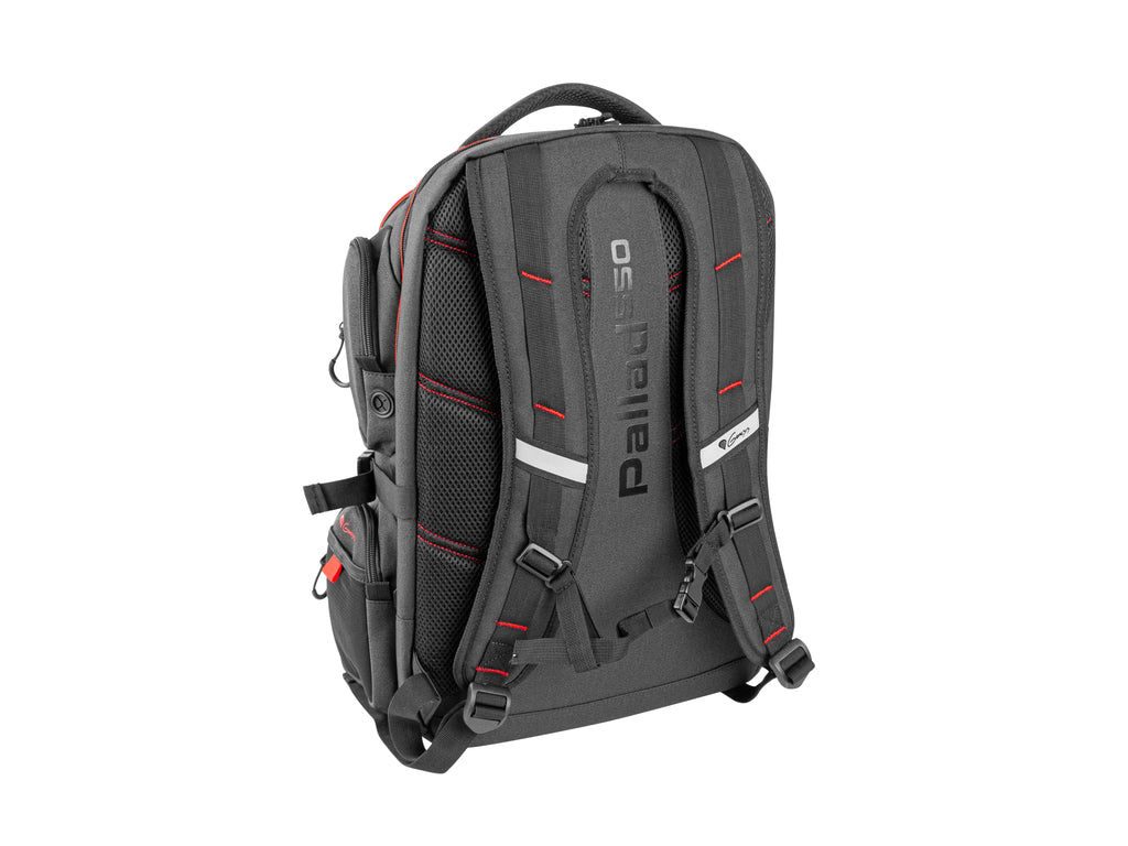 GENESIS Pallad 550 43,9 cm (17.3") Sac à dos Noir, Rouge