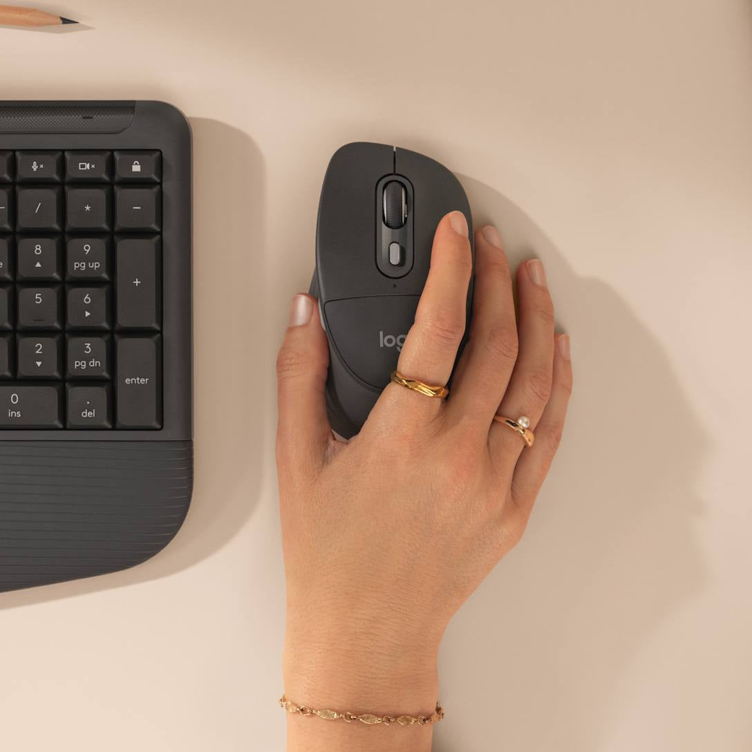 Logitech Signature Comfort Plus M850 L ratón Universal mano derecha RF Wireless + Bluetooth Óptico 4000 DPI