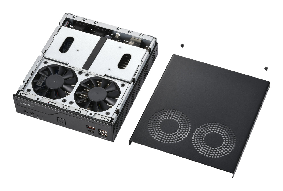 Shuttle Slim PC DB860 S1851, 2x HDMI, 1x DP, 1x USB-C, 2x LAN, VESA