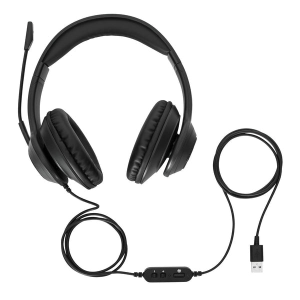 Targus AEH102GL casque Avec fil Arceau Appels/Musique USB Type-A Noir - vue 2