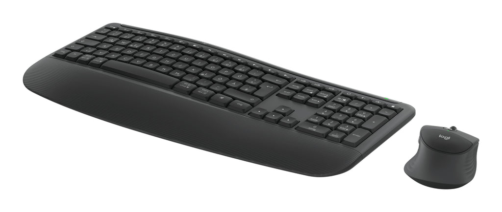 Logitech Signature Comfort Plus Combo MK880 Sæt med mus og tastatur Pressestempel Trådløs Tysk
