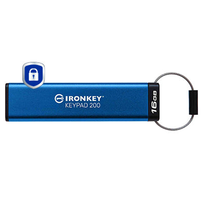 Kingston Technology IronKey Keypad 200 de 16 Go, FIPS 140-3 niveau 3 (en attente), chiffrement AES-256