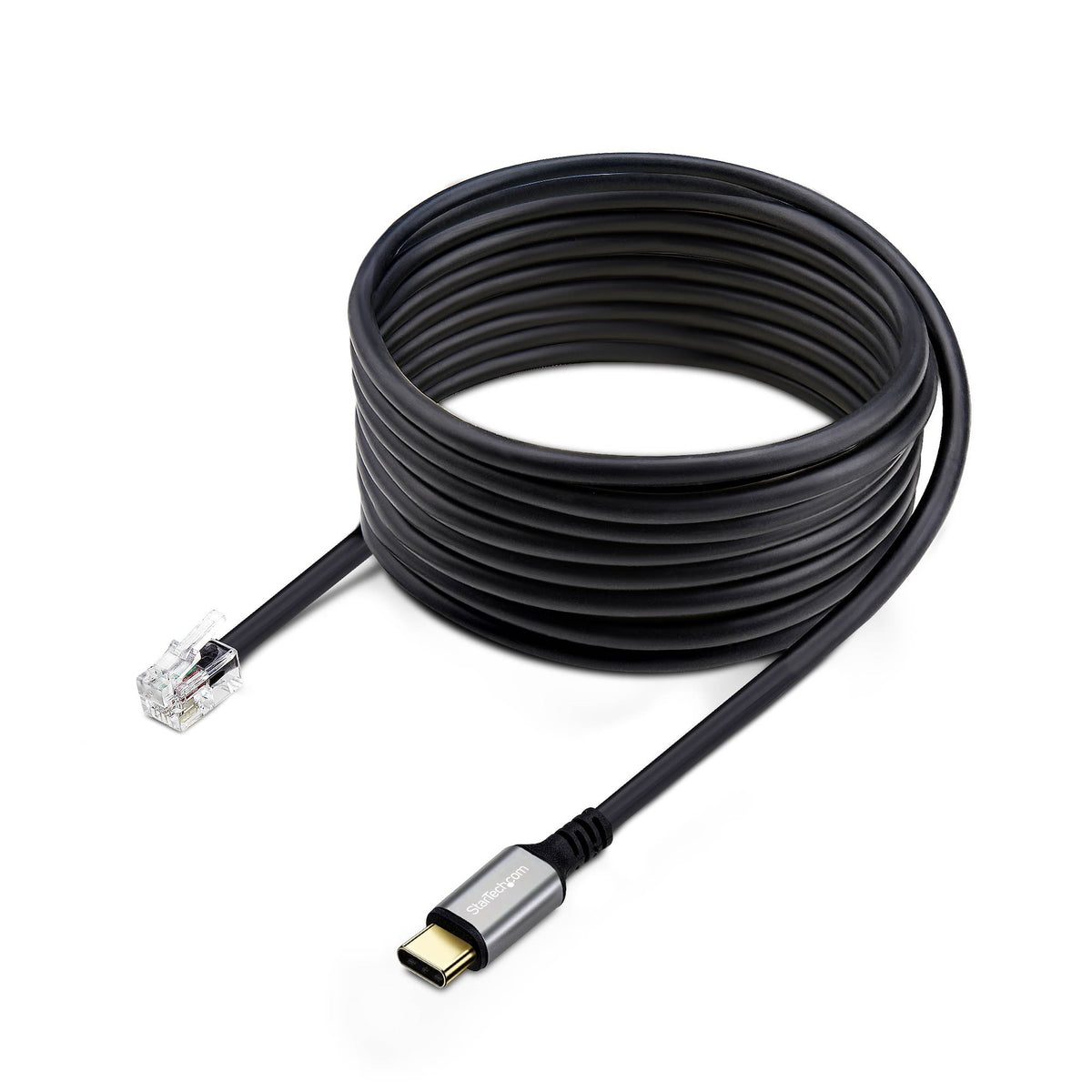 StarTech.com Adaptateur USB-C vers RJ9 pour Combiné Téléphonique et Casque, 1,8m