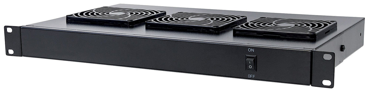 Intellinet Unité de ventilation à 3 ventilateurs pour racks 19", 1U, noire, garantie à vie