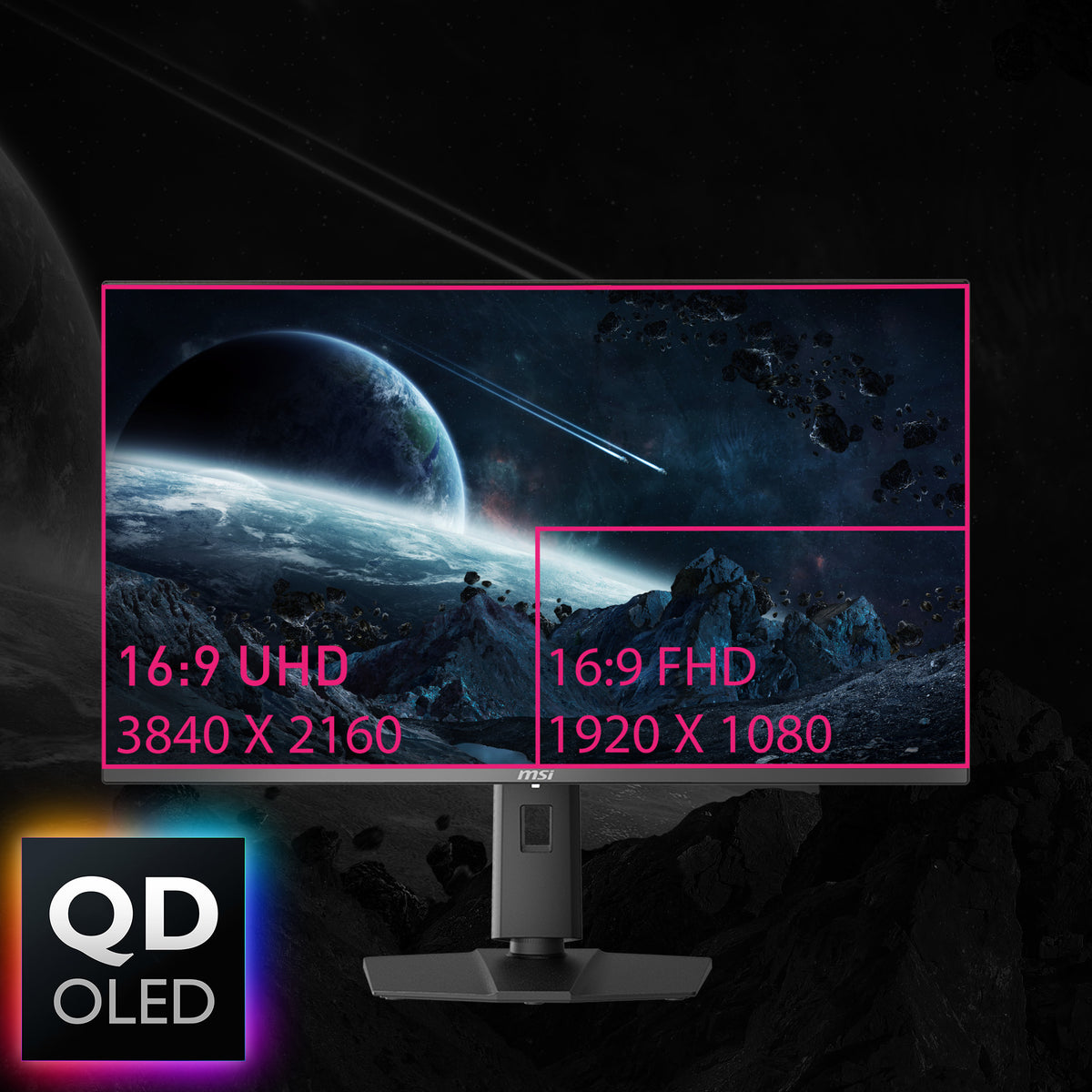 MSI MPG 321URX QD-OLED Écran PC 31.5" 4K UHD 3840 x 2160 240Hz Noir