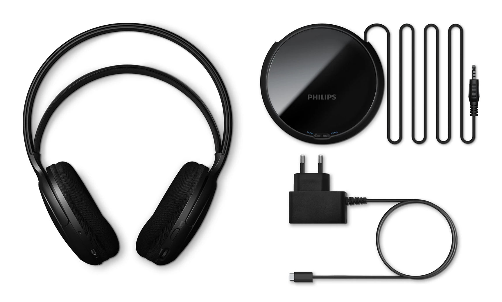 Philips SHC5200M2/12 casque Sans fil Arceau TV USB Type-C Noir