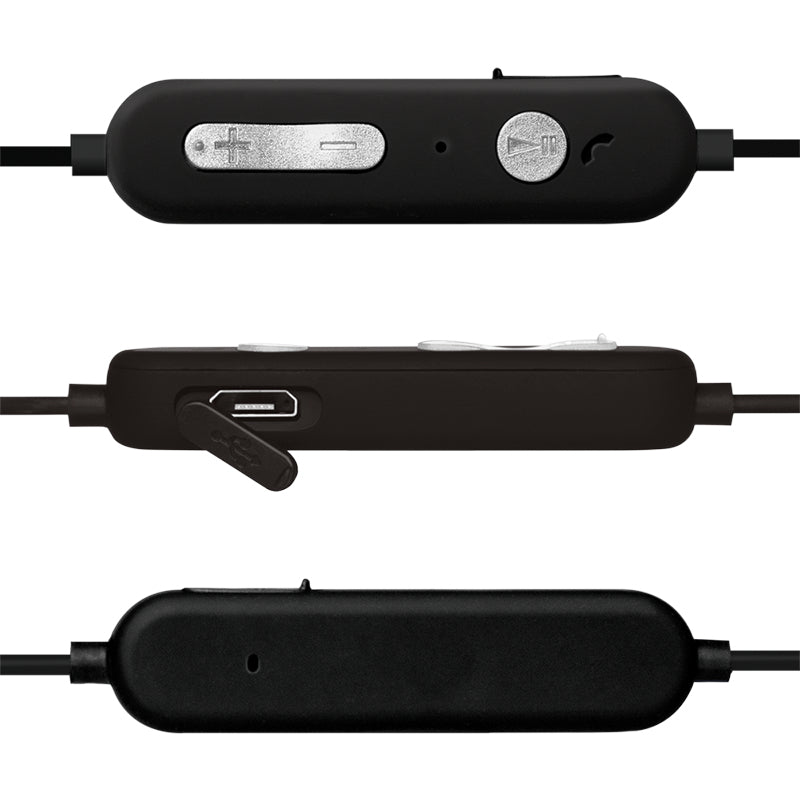 LogiLink BT0056 Casque Sans Fil Bluetooth Minerve, Micro-USB, Noir