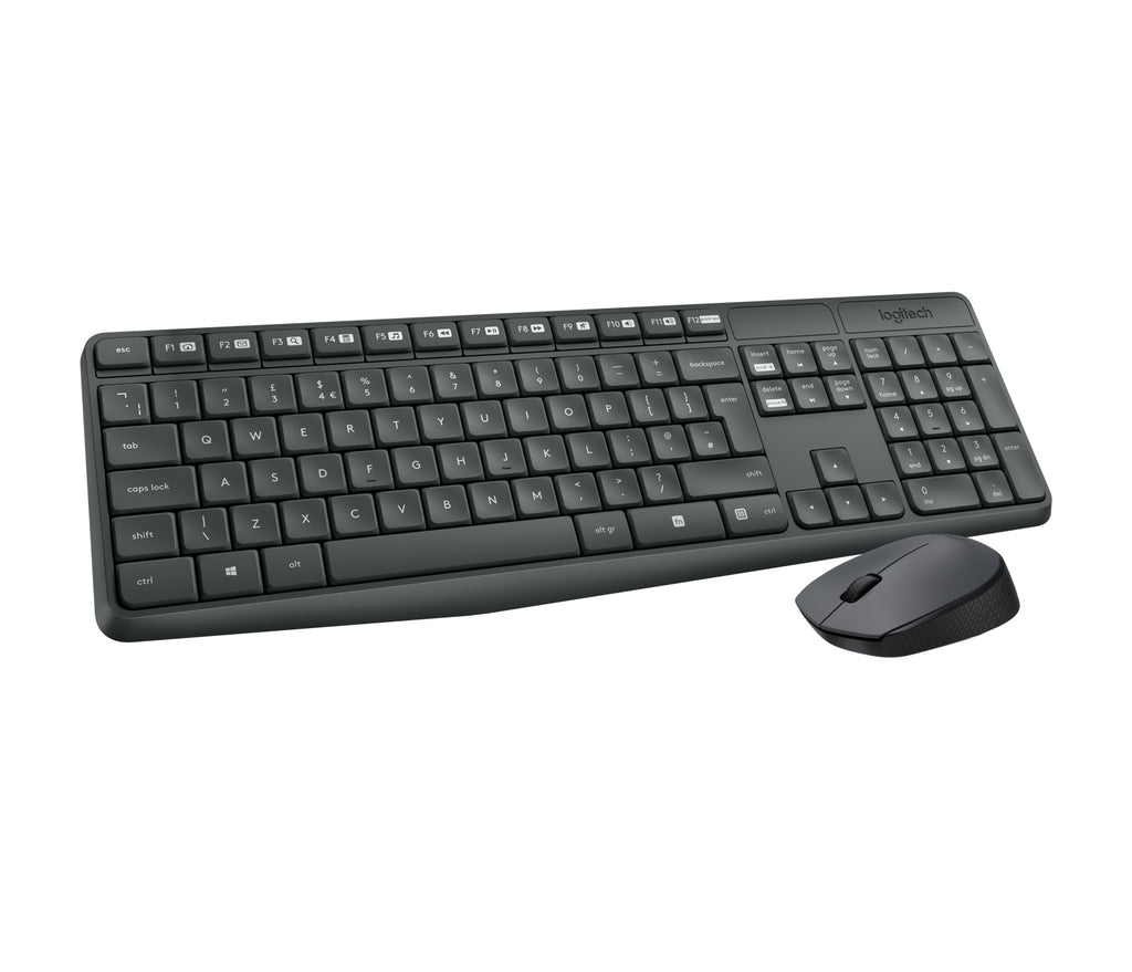 Logitech MK235 Ensemble Clavier et Souris Sans Fil, Disposition Nordique