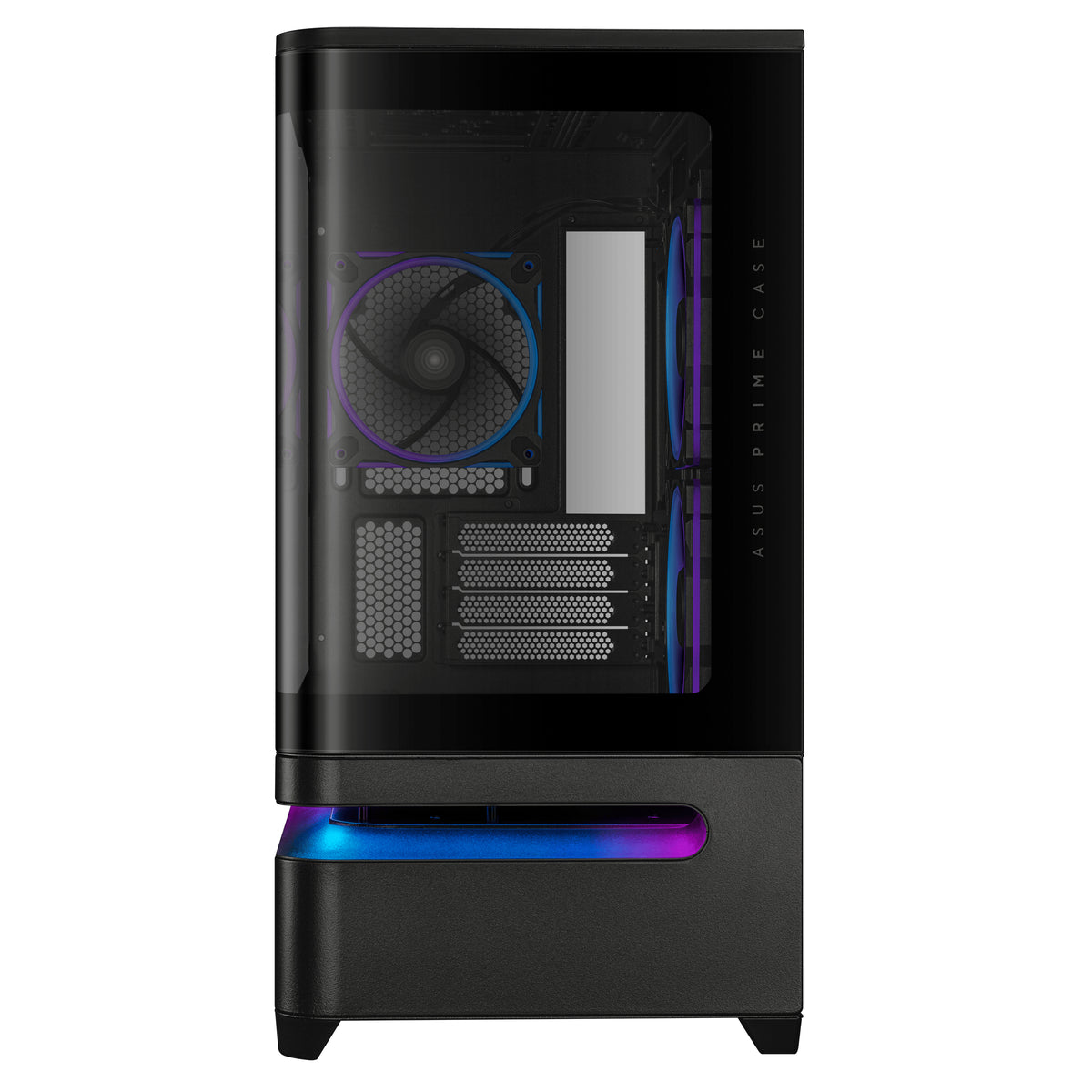 ASUS Prime AP202 ARGB Mini Tower, Boîtier PC mATX, Verre Trempé Panoramique, Noir