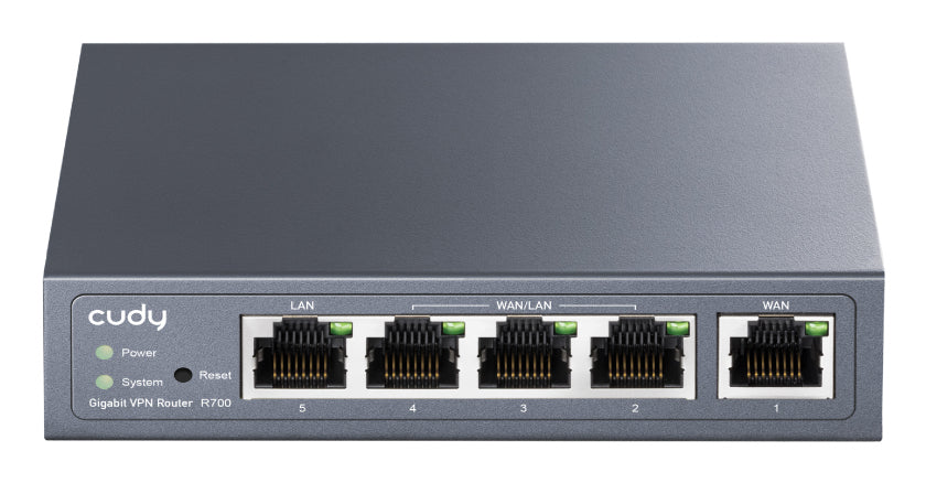 Cudy Gigabit Multi-WAN VPN Router Routeur connecté Fast Ethernet, Gigabit Ethernet Gris