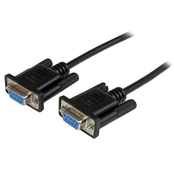 StarTech.com Câble Null Modem Série DB9 RS232, 1m, DB9 vers DB9, Femelle/Femelle, Noir