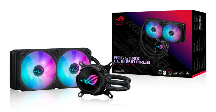 ASUS ROG Strix LC III 240 ARGB Processeur Kit de refroidissement du liquide 12 cm Noir