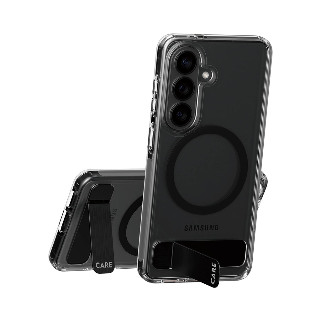 PanzerGlass CARE Kickstand Case Transparent avec Qi pour Samsung Galaxy S26