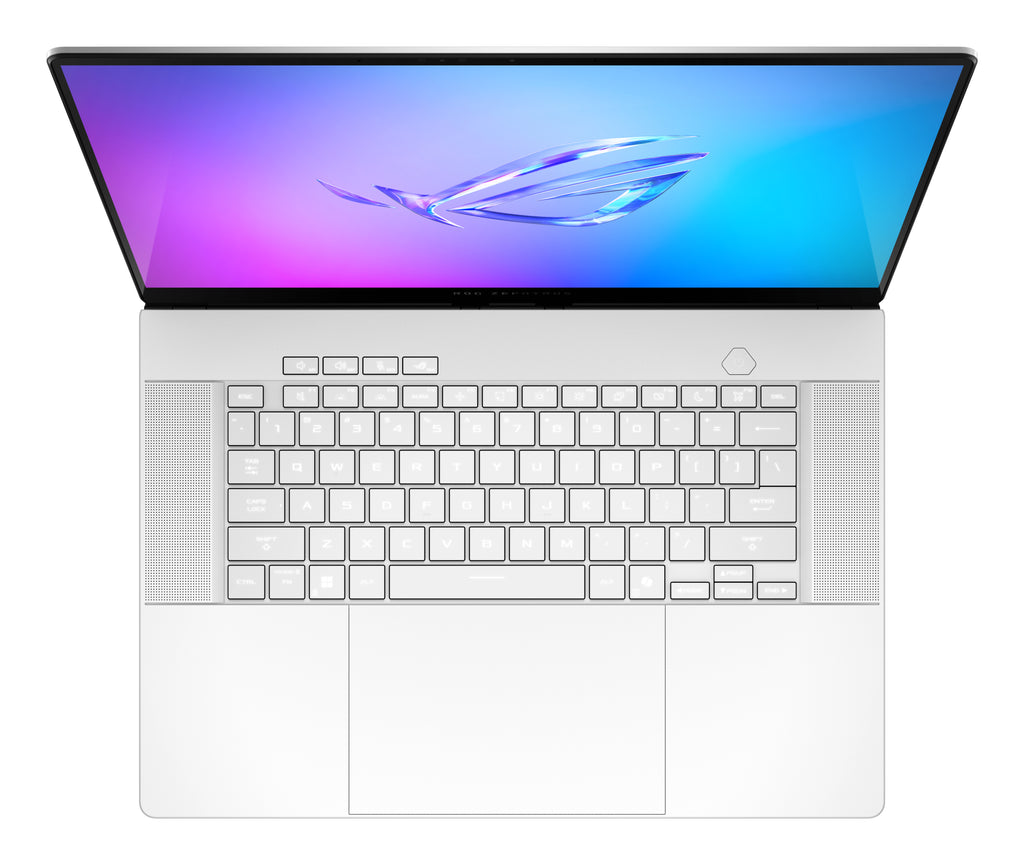 ASUS ROG Zephyrus G16 GA605KH-QR011W AMD Ryzen AI 7 350 Ordinateur portable 40,6 cm (16") WQXGA 16 Go LPDDR5x-SDRAM 1 To SSD NVIDIA GeForce RTX 5050 Wi-Fi 7 (802.11be) Windows 11 Home Allemand Blanc