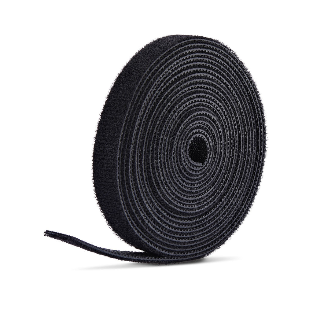 StarTech.com Rouleau de Bande Auto-Agrippante 22,8m x 1,27cm, Noir, Attaches de Câbles Réutilisables