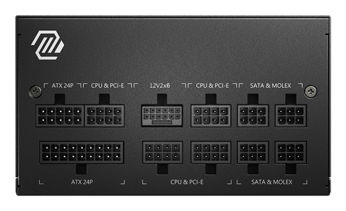 MSI MAG A750GL PCIE5 II unité d'alimentation d'énergie 750 W 20+4 pin ATX ATX Noir