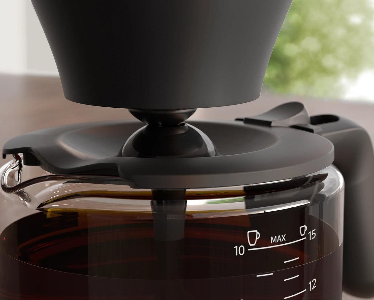 Philips Café Gourmet Gourmet Collection HD5416/60 Cafetière Filtre, 15 Tasses, Boil and Brew, Noir